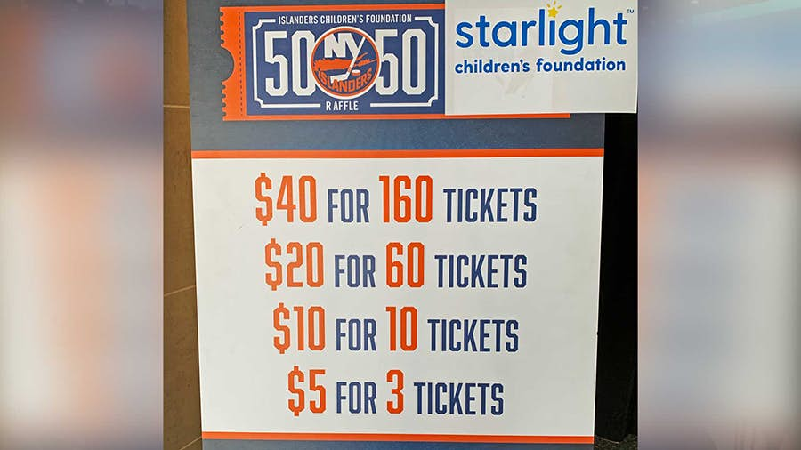 50/50 raffle benefitting Starlight